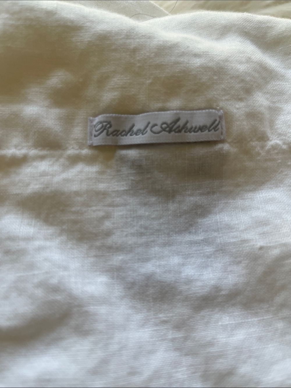 Rachel Ashwell linen whipstiched euro shams